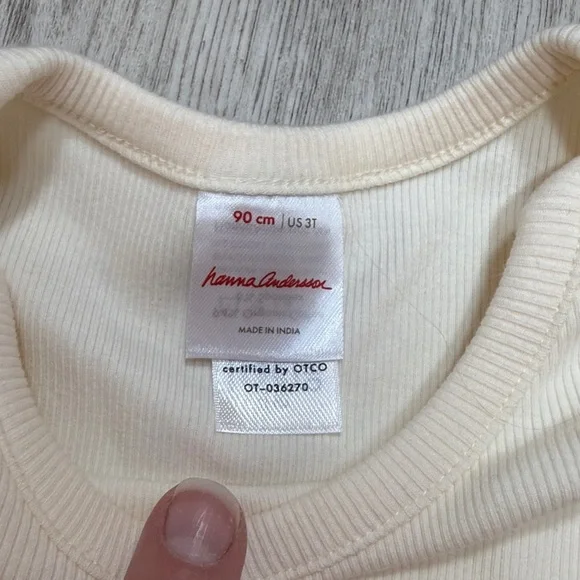 Hanna Andersson Cream onesie - Picture 3 of 5